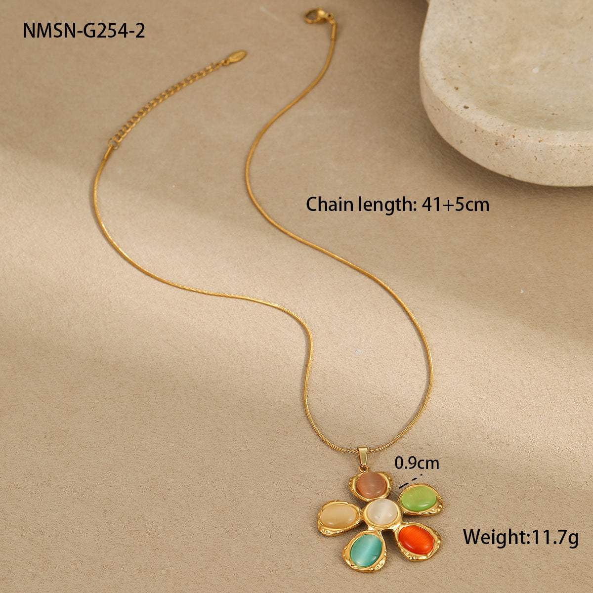 18K Gold Opal Floral Drop Earrings
