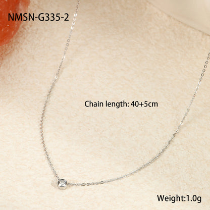 Minimalist Ultra-Fine Titanium Steel Clavicle Chain Necklace