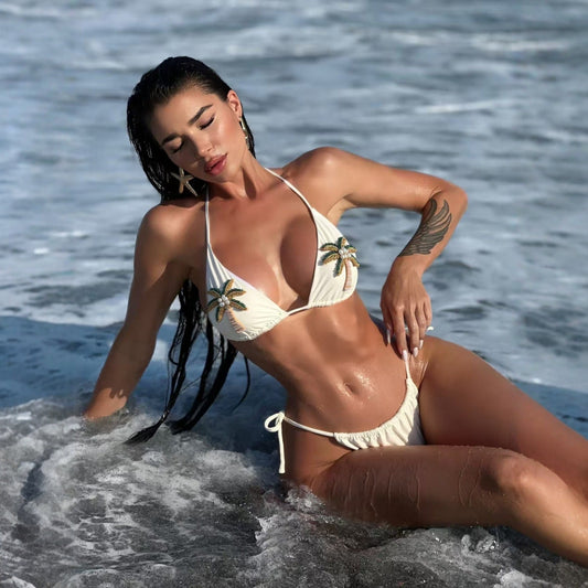 3D Bead String Bikini Swimsuit Jewelry Set