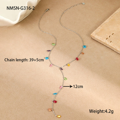 Tassel Y-Chain 18K Gold Plated Necklace
