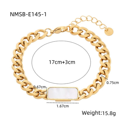 Heart Diamond Stainless Steel Bracelet
