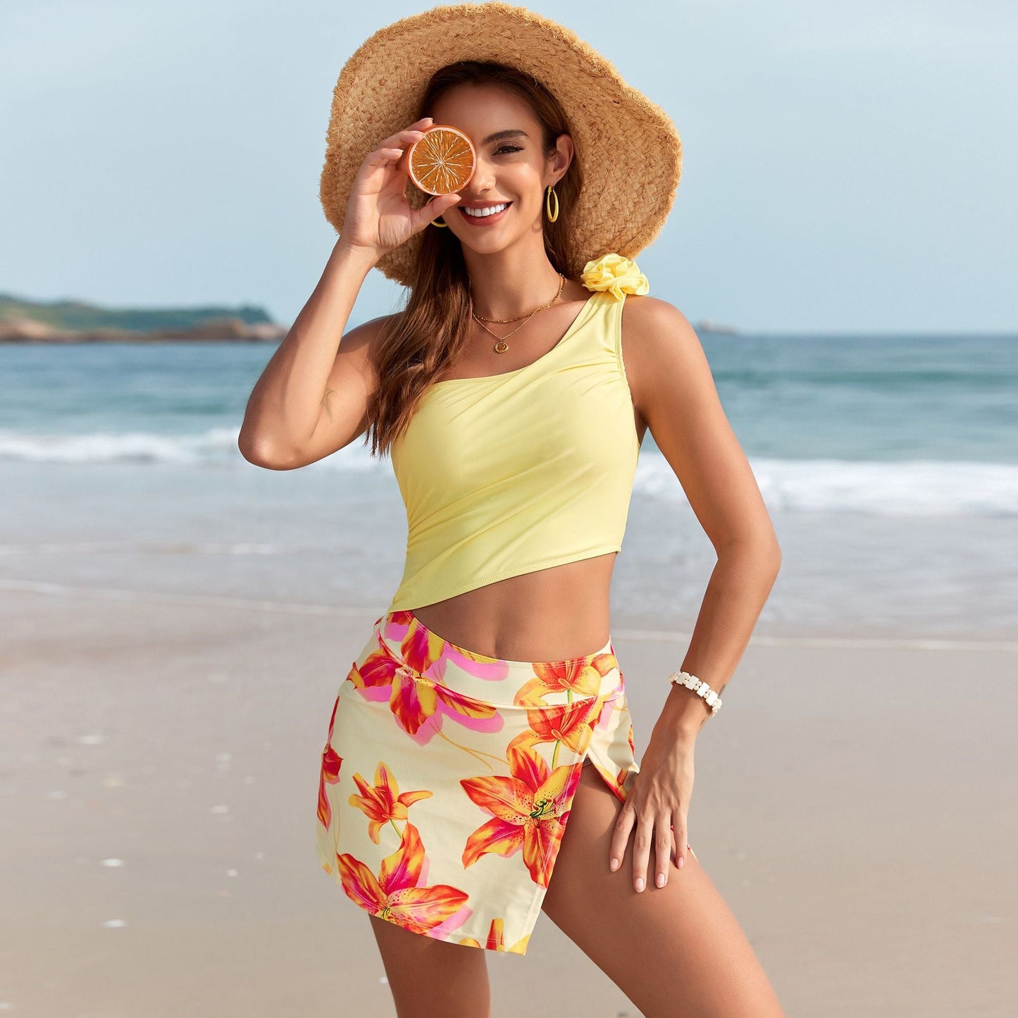 Vacation Printed One-Piece Swimsuit