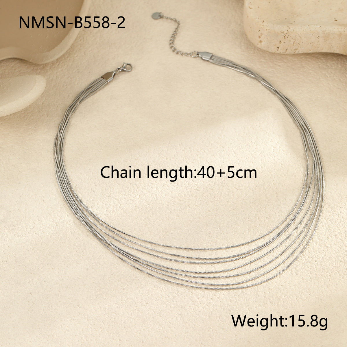 Multi-Layer Snake Chain Titanium Steel Necklace