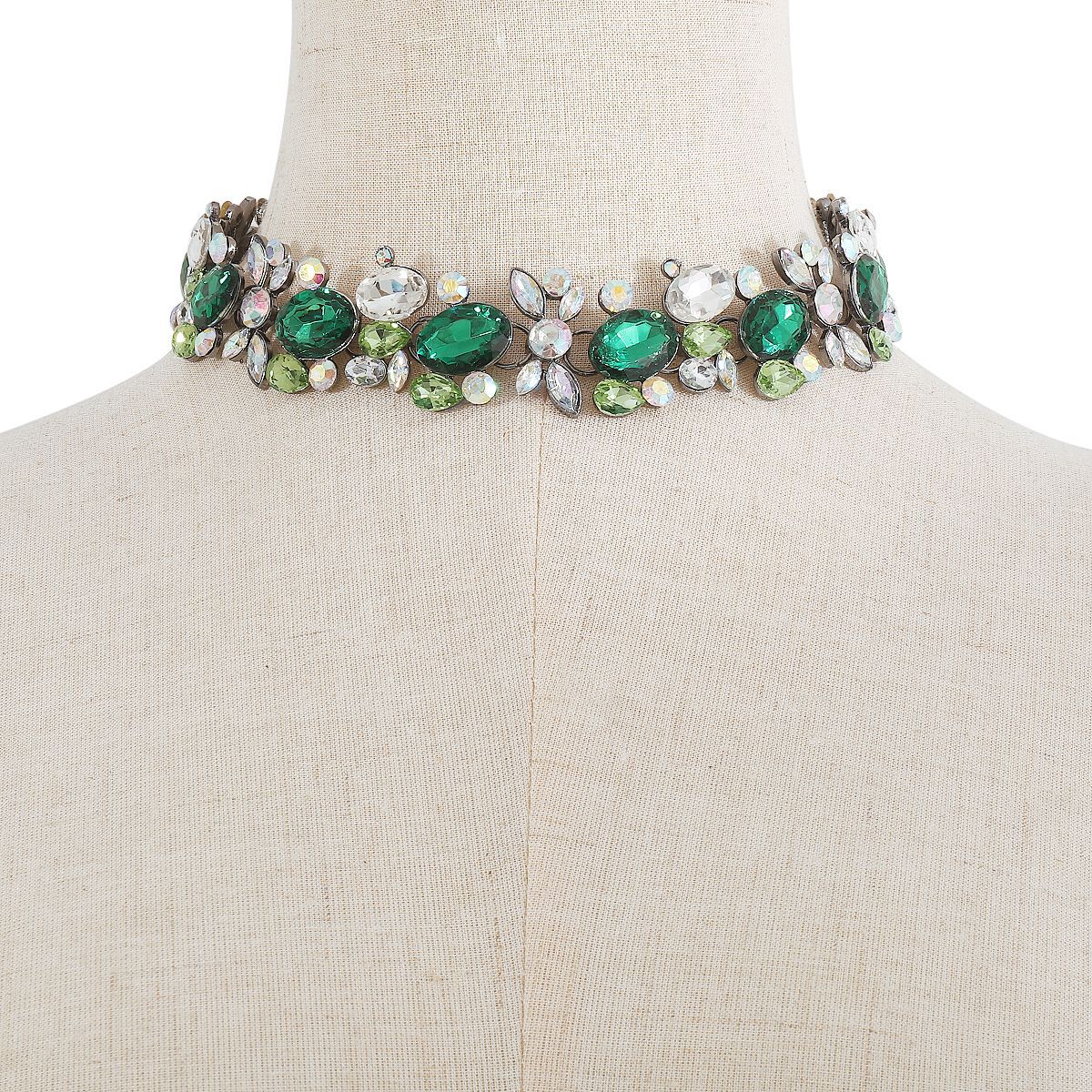 Diamond Embellished Clavicle Chain Necklace