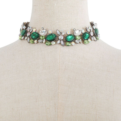 Diamond Embellished Clavicle Chain Necklace
