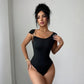 Metal Buckle Slim Sleeveless Bodysuit