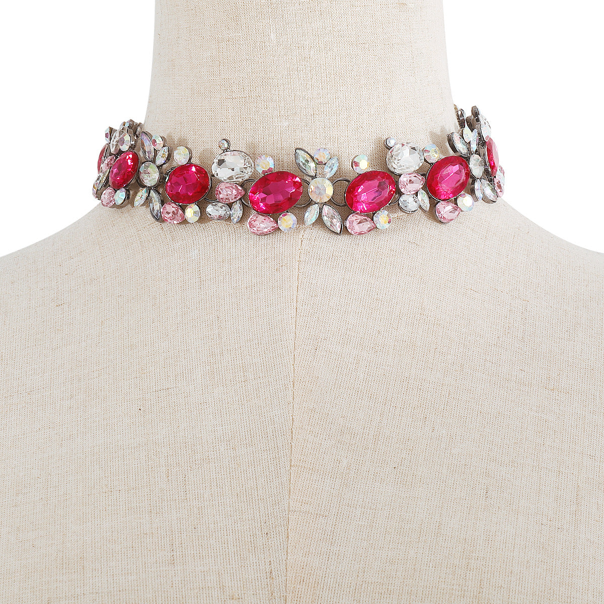 Diamond Embellished Clavicle Chain Necklace