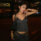 Lace Sling Printed Sexy Vest Top