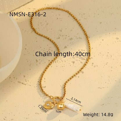 Diamond Love Necklace & Bracelet Set