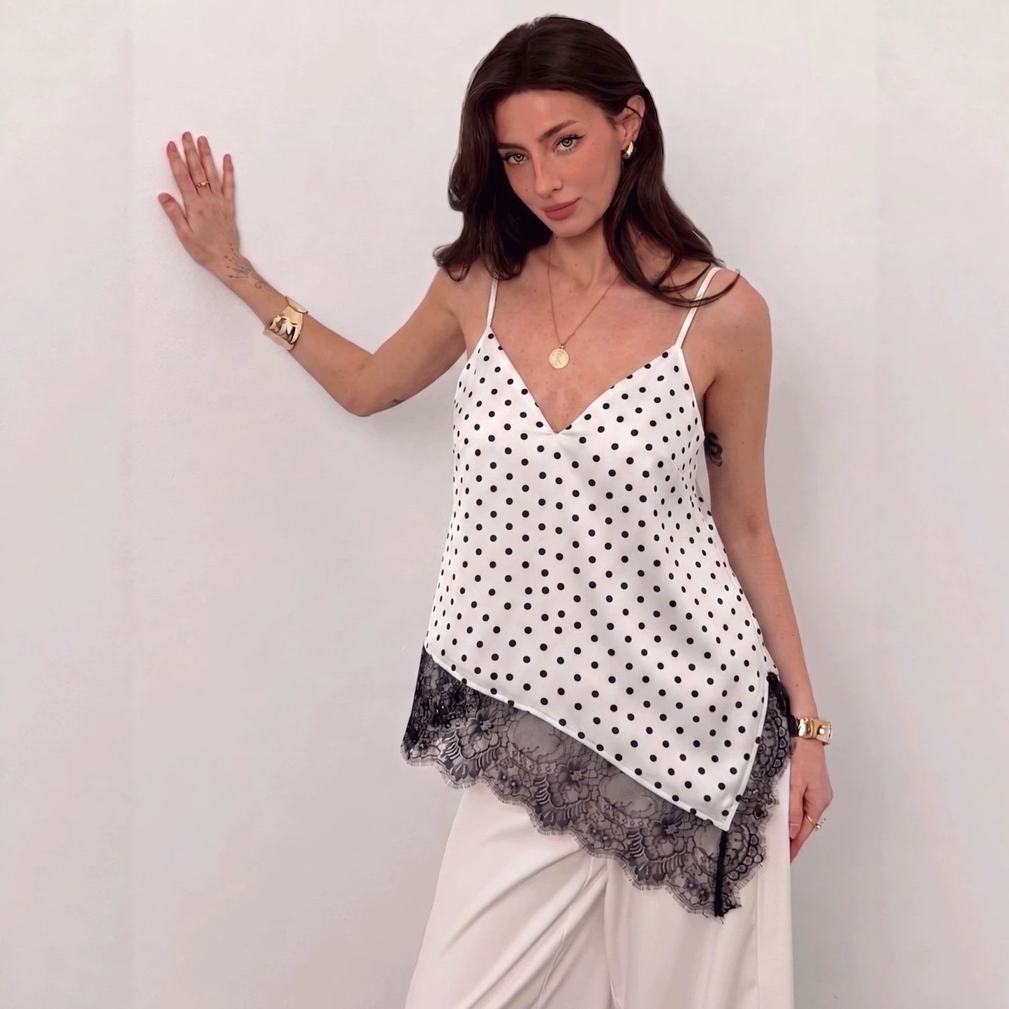 Asymmetric Halter Sleeveless Loose Chiffon Vest Top