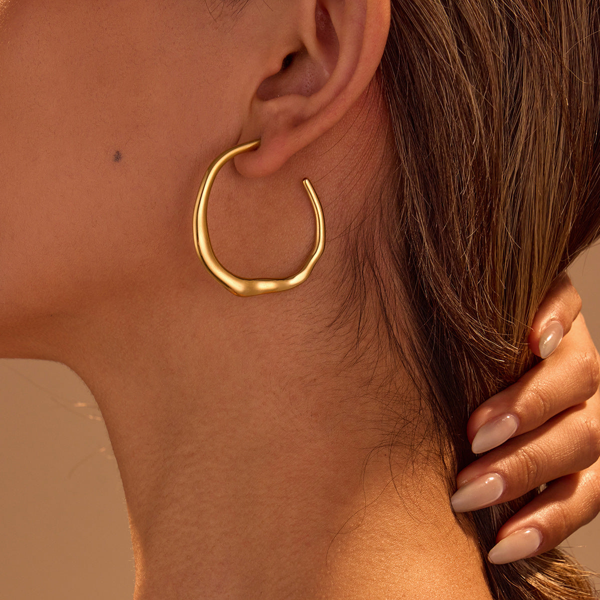 C-Ring 18K Gold Plated Luxury Earrings