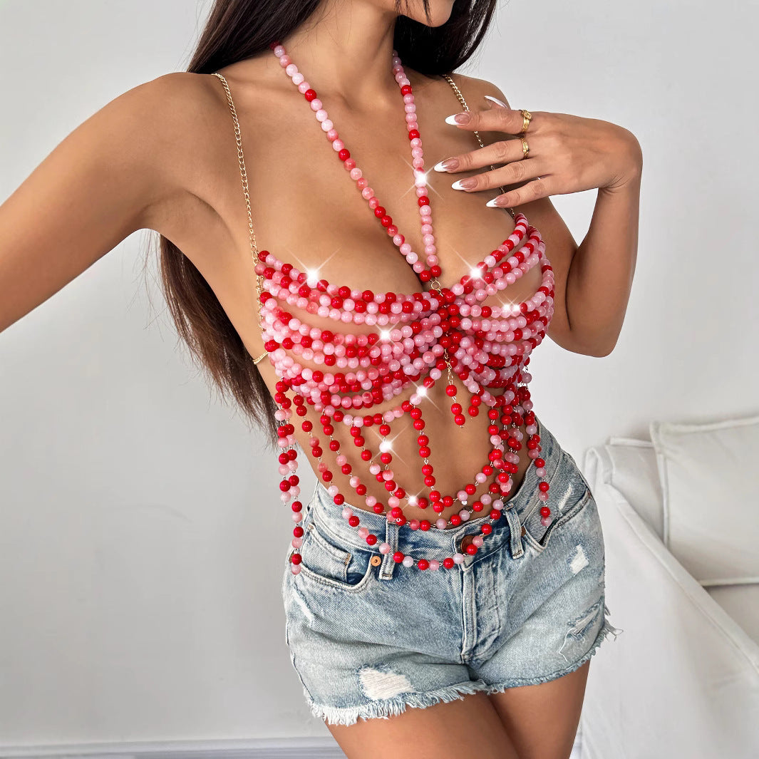 Knitted Jacquard Tube Top