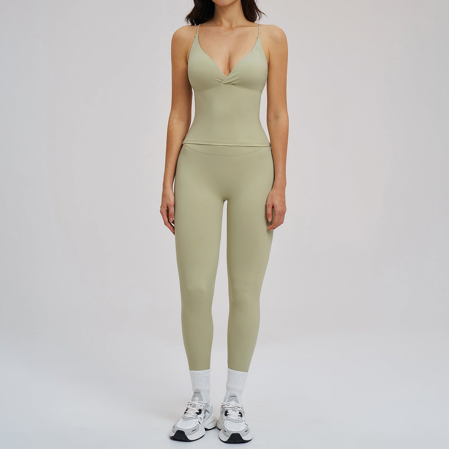 Brushed Sports Tight Two-Piece Yoga Running Set