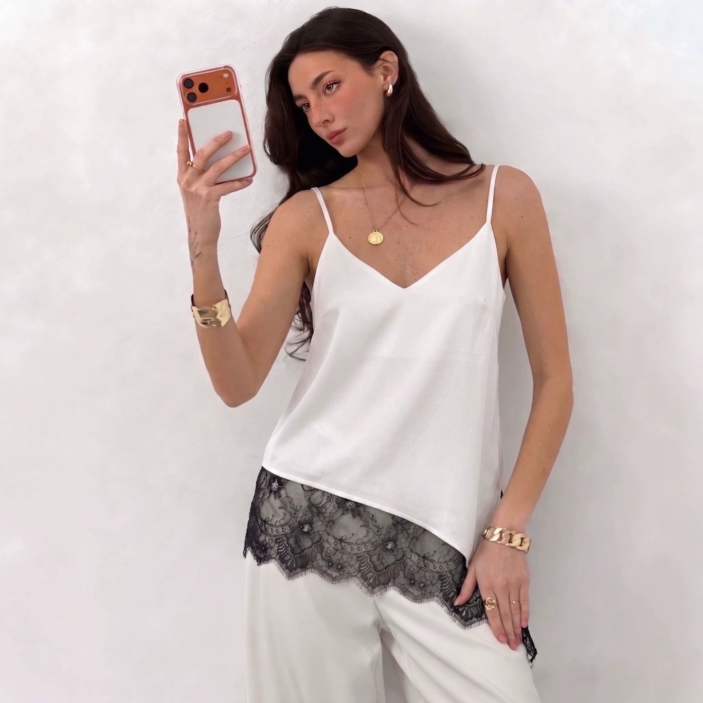 Asymmetric Halter Sleeveless Loose Chiffon Vest Top
