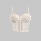 Pearl Seam Diamond Boning Corset Vest Top
