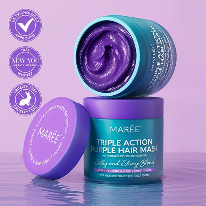 Purple Toning Mask for Blonde Hair