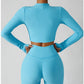 3-piece seamless yoga set with jacket, bra and leggings – view 2
