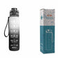 1L Tritan Water Bottle With Time Marker Bounce Cover