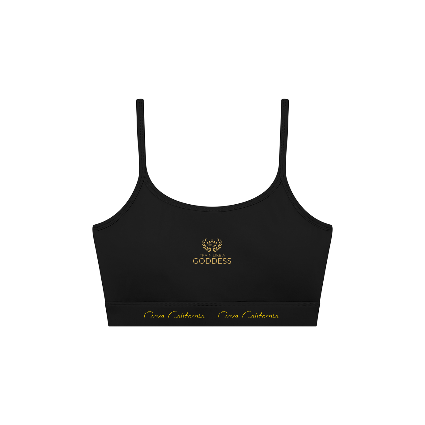 Women's Solid U-Neck Sports Bra