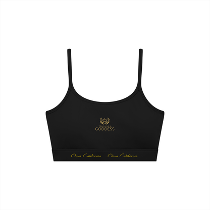 Women's Solid U-Neck Sports Bra