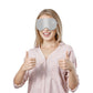 Cordless Heated Eye Mask Silk Sleep Eye Compress Mask For Dry Eyes