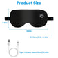 Cordless Heated Eye Mask Silk Sleep Eye Compress Mask For Dry Eyes