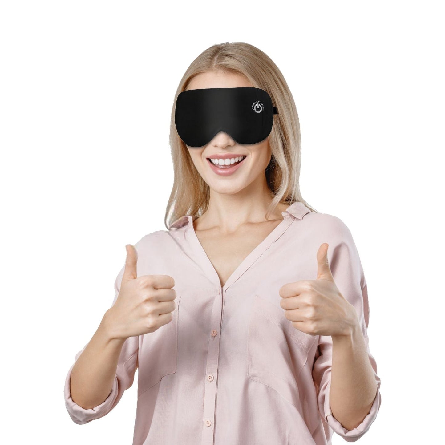 Cordless Heated Eye Mask Silk Sleep Eye Compress Mask For Dry Eyes
