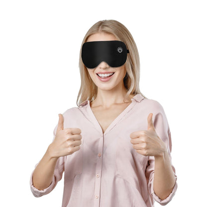 Cordless Heated Eye Mask Silk Sleep Eye Compress Mask For Dry Eyes
