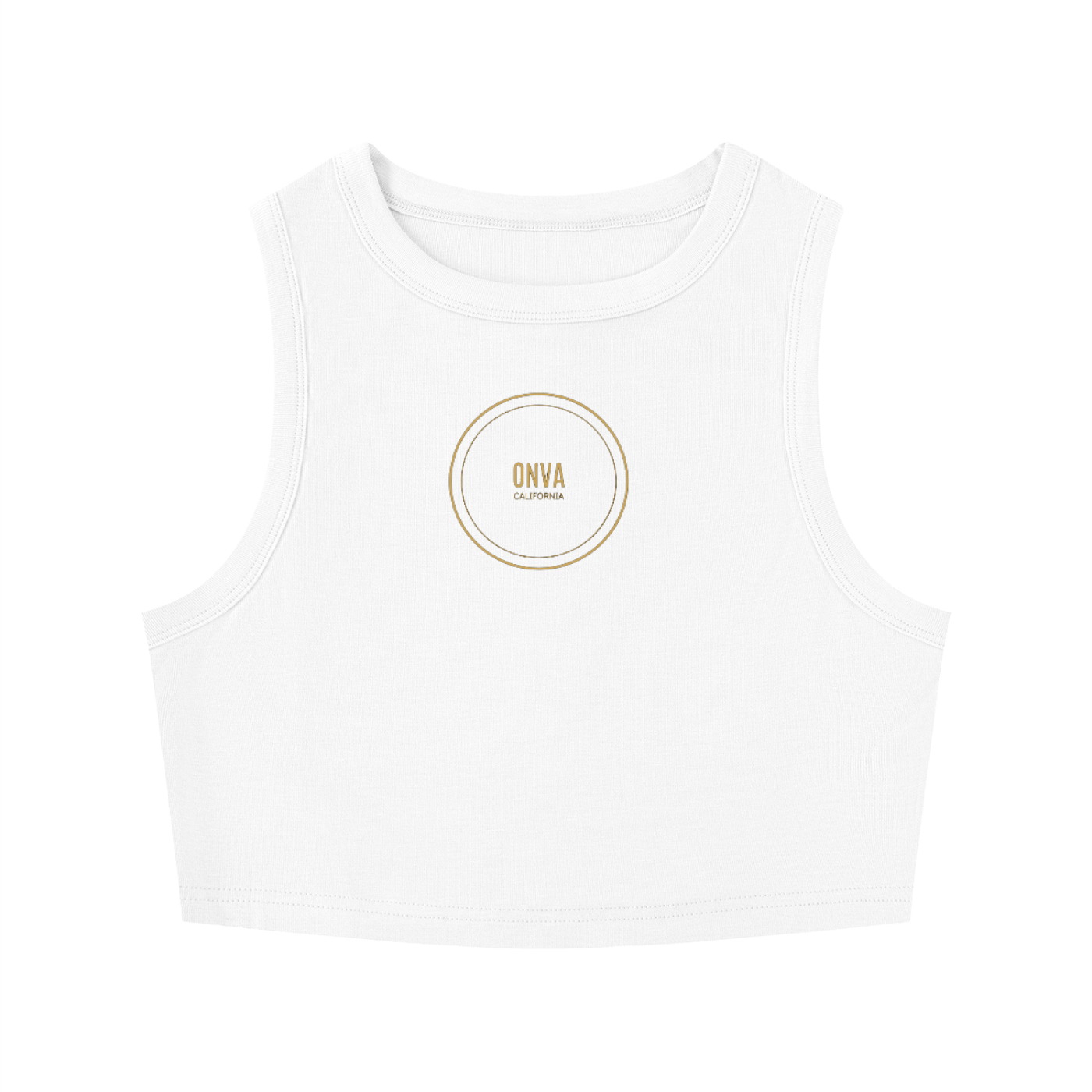 Women's Tight Crewneck Crop Tank Top