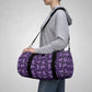 Purple Butterfly Duffel Bag | Bold Gym & Travel Bag